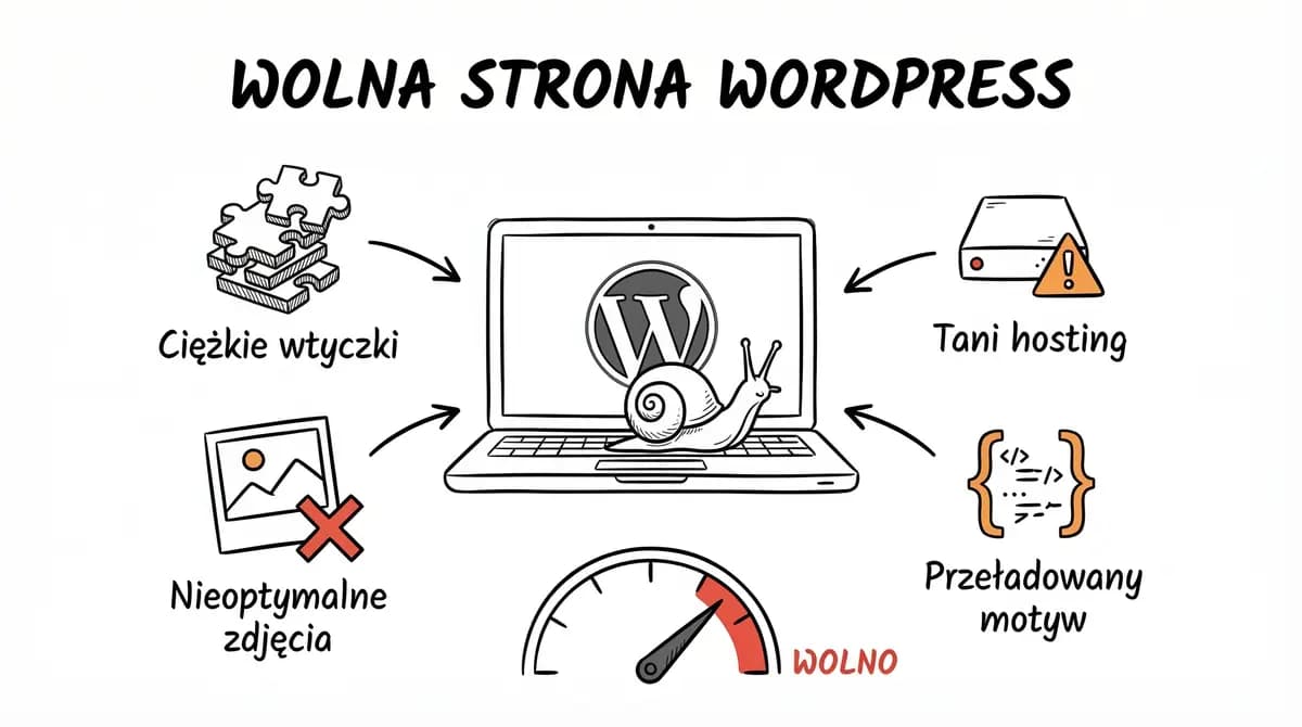 Wolna strona WordPress — co zrobić? Praktyczny poradnik 2026
